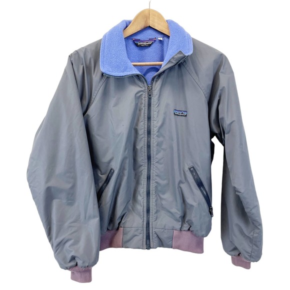 Patagonia Other - Patagonia Vintage 80s Mens Bomber Fleece Lined Jacket 28101 Full Zip Gray Small